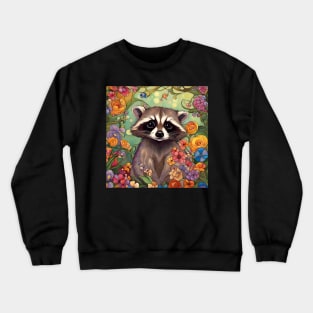 Baby Raccoon Feeling Sad Crewneck Sweatshirt